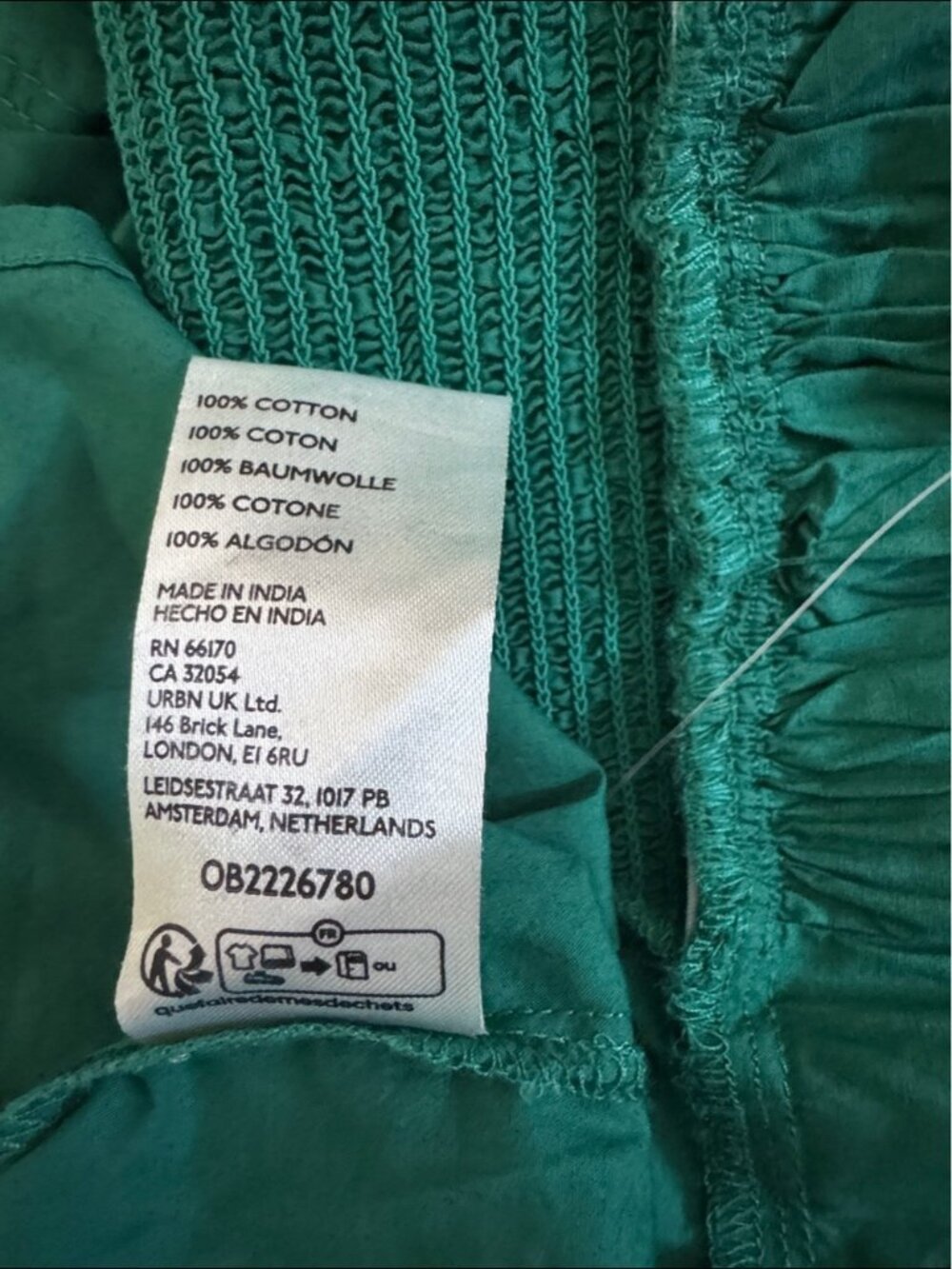 NWT Size S - Anthropologie 100% Cotton Smocked Open-Back Midi Dress (US$ 118) - Picture 15 of 16